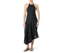 The Drop Ciga Halter Linen Maxi Dress Maxikleid, Schwarz, L