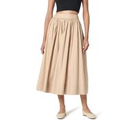 The Drop Damen Arlo Voluminous Cotton Poplin Midi Skirt Maxirock (1er Pack)
