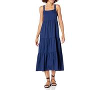 The Drop Damen Britt Maxi-Zeltkleid im Stufendesign, Marineblau, XL