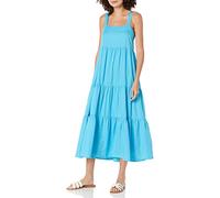 The Drop Damen Britt Maxi-Zeltkleid im Stufendesign, Ozeanblau, XL