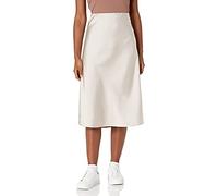 The Drop Damen Maya Rock, seidiger Slip-Skirt-Stil, Silber, 2X