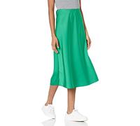 The Drop Damen Maya Rock, seidiger Slip-Skirt-Stil, Smaragdgrün, 2X