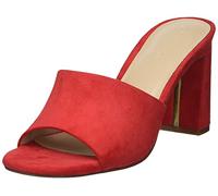 The Drop Damen Pattie Mules mit hohem Blockabsatz, Rot, 39 EU