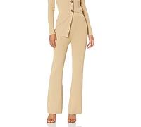 The Drop Ellison Ripp-Sweater-Hose mit ausgestelltem Bein für Damen, Curds & Whey (Beige), Größe M