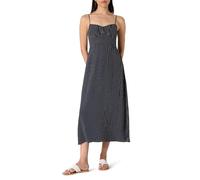 The Drop Linea Spaghetti Strap Maxi Dress with Front Slit Maxikleid, Marineblau mit Punkten, XXL