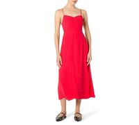 The Drop Linea Spaghetti Strap Maxi Dress with Front Slit Maxikleid, Purpurrot, XXS
