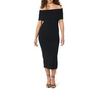 The Drop Lora Off The Shoulder Midi Sheath Dress Kleider, Schwarz, XXL
