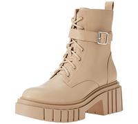 The Drop Women's Plateau-Springerstiefel Koi mit Schnürung, Sand, 38.5