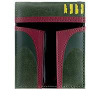 The Empire Strikes Back Star Wars Mandalorian Boba Fett Rüstungsabzeichen Helm Grün Bi-Fold Portemonnaie Geldbörse