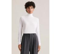 THE ESSENTIAL Feinstrick Rollkragenpullover mit Seide Weiß M (60.849762-0001-M)