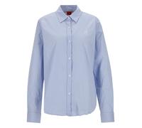HUGO Taillierte Hemdbluse aus Baumwoll-Mix Modell 'THE ESSENTIAL SHIRT' in Hellblau, Größe 34