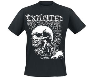 The Exploited Mohican Skull T-Shirt schwarz in XXL