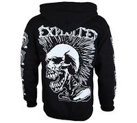 The Exploited Mohican Skull Zip-Jacke/ Zip-Hood M