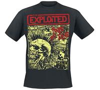 The Exploited Punks Not Dead Männer T-Shirt schwarz M 100% Baumwolle Band-Merch, Bands