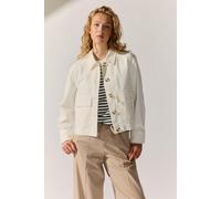Jeansjacke THE FASHION PEOPLE, Damen, Gr. 42, weiß, Obermaterial: 100% Baumwolle., unifarben, Jacken Jeansjacke (44599354-42) weiß