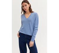 THE FASHION PEOPLE - Merino V-Neck MOUNTAIN BLUE M - Gr. - XL