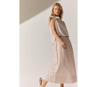 THE FASHION PEOPLE - Skirt Poplin Solid WARM LINEN - Gr. - 40