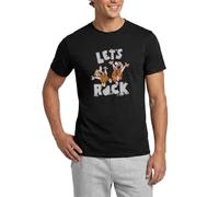 The Flintstones Fred Und Barney Let's Rock Männer T-Shirt