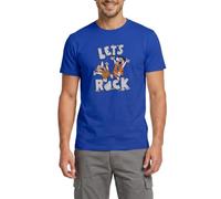 The Flintstones Fred Und Barney Let's Rock Männer T-Shirt
