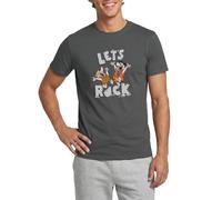 The Flintstones Fred Und Barney Let's Rock Männer T-Shirt