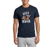 The Flintstones Fred Und Barney Let's Rock Männer T-Shirt