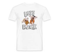 The Flintstones Fred Und Barney Let's Rock Männer T-Shirt