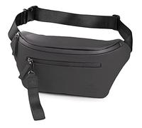 The Friendly Swede Bauchtasche Damen, Herren - Stylisch Gürteltasche Fanny Pack, Hüfttasche, Waist Bag VRETA Bum Bag Schwarz Matt