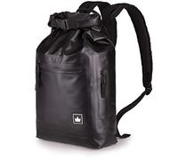 The Friendly Swede Laptop Rucksack Wasserdicht mit 13 Zoll Laptopfach - GRANEBERG City Tagesrucksack - Roll Top Kurierrucksack, Städtisch, zweckbetont für Damen und Herren - 15L (Schwarz)