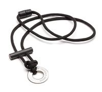 The Friendly Swede Paracord Halskette mit Feuerstarter (Schwarz)