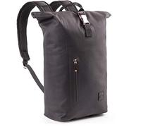 The Friendly Swede Rolltop Rucksack mit 13 Zoll Laptopfach - Städtisch Leicht, Wasserfestes TPU - Minimalistischer Laptop Kurierrucksack Wasserdicht für Schule, Uni, Arbeit - Berthåga 16L (Schwarz)