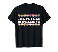 The Future Is Inclusive Trans Nonbinary Genderqueer-Herz T-Shirt