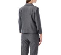 THE GARMENT - Mitch Fitted Jacket In Grey Melange Wool - Größe 10 - grau