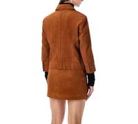 THE GARMENT - Suede Fitted Jacket - Größe 8 - braun