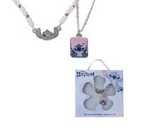 The Geeky Pop Disney Stitch Halsketten für Kinder - Set mit 2 Stitch-Halsketten mit Perlen und Anhänger - Schmuck Lilo & Stitch - Geschenk für Mädchen, Disney-Fans
