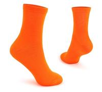The Glowhouse Herren Socken - für Kostüme im Stil der Teddy Boys, 60er-, 70er- und 80er-Jahre - Rock & Roll - Neonfarben - Orange - 39-46
