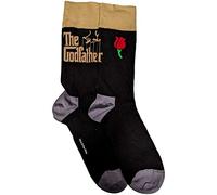 The Godfather Ankle Socken Logo Gold Nue offiziell Unisex Schwarz (UK SIZE 7 - One Size