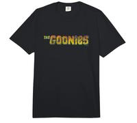 The Goonies Logo on Black Comfort Colors Adult Heavyweight T-Shirt