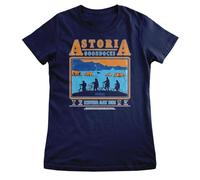 THE GOONIES Offizielles Lizenzprodukt Astoria Goondocks Frauen T-Shirt (Marineblau), Large