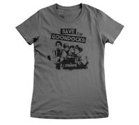 The Goonies Offizielles Lizenzprodukt Save The Goondocks Frauen T-Shirt (Dunkelgrau), Large