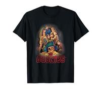 THE GOONIES Poster T-Shirt für Damen - Schwarz, S - Klassisches T-Shirt mit Rundhals-Ausschnitt, Halbarm - Warner Bros Official Licensed Product