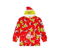 The Grinch Family Christmas Fully Lined Luxury Fleece Hoodie Oversized Blanket Hoody, rot, 4-6 Years