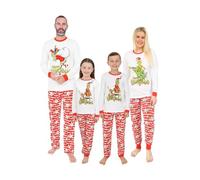 The Grinch Grinchmas Passende Familien-Weihnachts-Lange Pyjamas, weiß, XXL