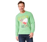 The Grinch Pullover Weihnachten, Weihnachtspullover für Herren und Teenager Christmas Sweater S bis 3XL - Geschenke für Männer (Grün, S)