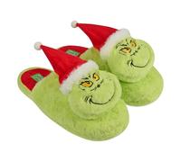 The Grinch Slipper, 3D Design, Unisex, Grün, Der Grinch Hausschuhe in grün mit 3D Muster (Grün, EU Schuhgrößensystem, Erwachsene, Numerisch (von/bis), M, 44, 45)