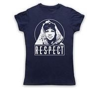 The Guns Of Brixton Aretha Franklin Respect Damen T-Shirt, Ultramarinblau, 2XL