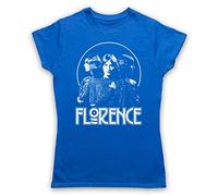 The Guns Of Brixton Florence Welch Florence and The Machine Triple Face Damen T-Shirt, Blau, Small