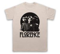 The Guns Of Brixton Florence Welch Florence and The Machine Triple Face Herren T-Shirt, Beige, Medium