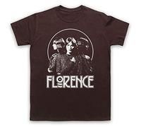 The Guns Of Brixton Florence Welch Florence and The Machine Triple Face Herren T-Shirt, Braun, 2XL