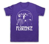 The Guns Of Brixton Florence Welch Florence and The Machine Triple Face Herren T-Shirt, Violett, Large