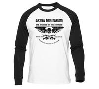 The Hammer of The Emperor Unisex Weißes Baseball-T-Shirt Schwarz Langarm